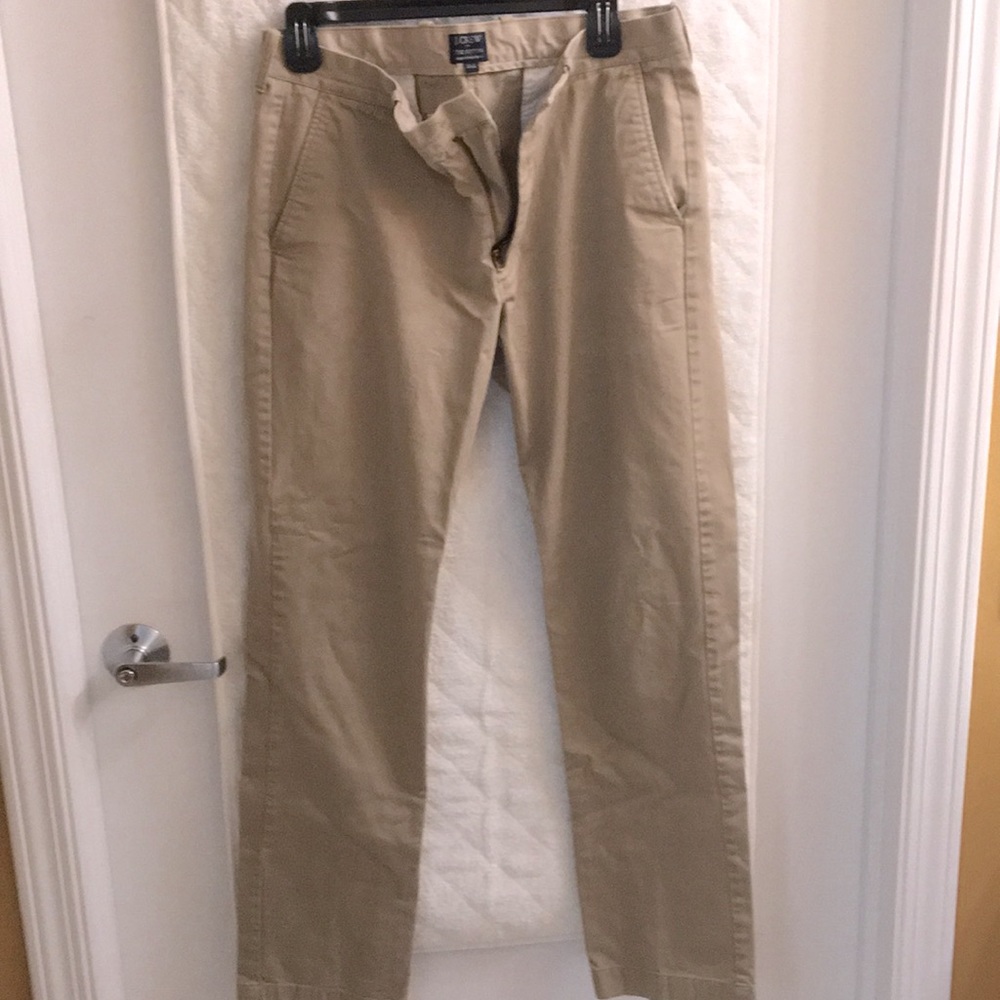 Mens J Crew Sutton khaki pants 32x32